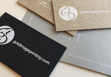 White Ink Business Cards